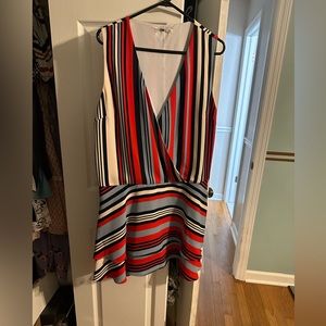 Red/white/blue sleeveless dress